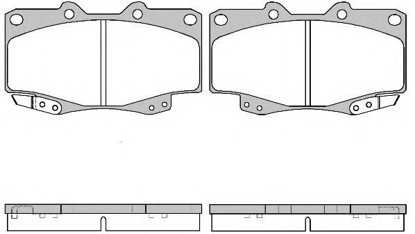 WOKING P2153.22 Комплект гальмівних колодок,