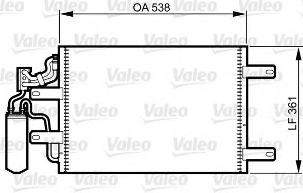 VALEO 814014 Конденсатор, кондиционер