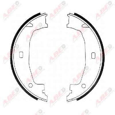 ABE CRB004ABE Комплект гальмівних колодок,