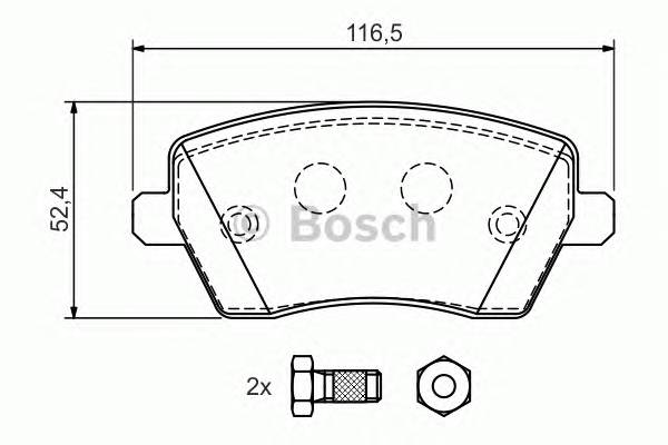 BOSCH 0 986 424 795 Комплект гальмівних колодок,