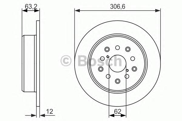 BOSCH 0 986 479 339 Гальмівний диск