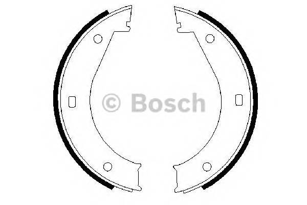 BOSCH 0 986 487 211 Комплект гальмівних колодок,