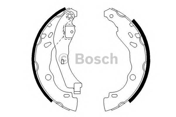 BOSCH 0 986 487 627 Комплект тормозных колодок