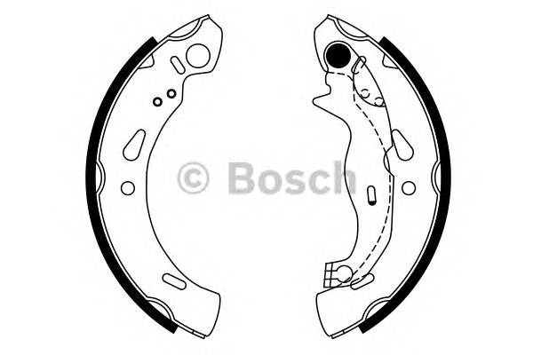 BOSCH 0 986 487 753 Комплект гальмівних колодок