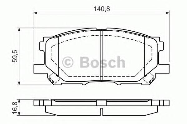 BOSCH 0 986 494 218 Комплект гальмівних колодок,