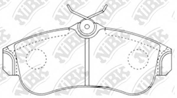 NiBK PN2180 Колодки тормозные