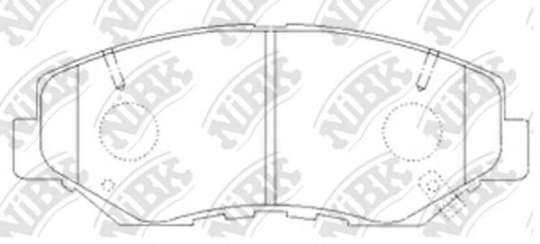 NiBK PN8485 Колодки гальмівні дискові