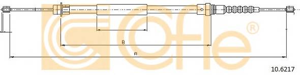 COFLE 10.6217 Трос стояночного гальма