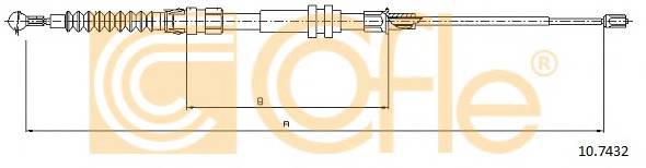 COFLE 10.7432 Трос стояночного гальма