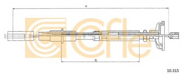 COFLE 10.315 Трос зчеплення