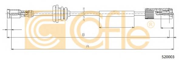 COFLE S20003 Трос спiдометра
