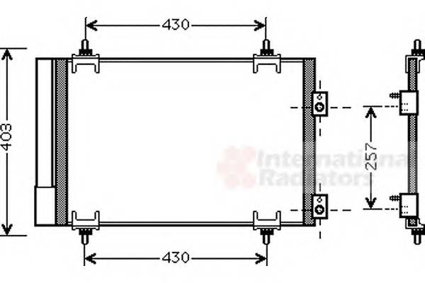 VAN WEZEL 09005231 Конденсатор, кондиціонер