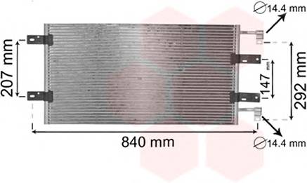 VAN WEZEL 43005314 Конденсатор, кондиционер