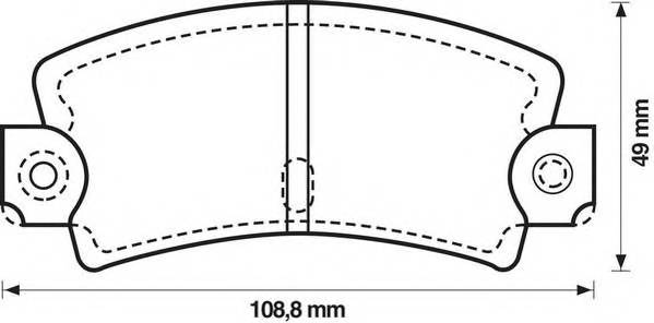 JURID 571243J Комплект гальмівних колодок,