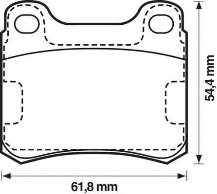 JURID 571344J Комплект тормозных колодок,