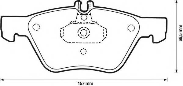 JURID 571876J Комплект тормозных колодок,