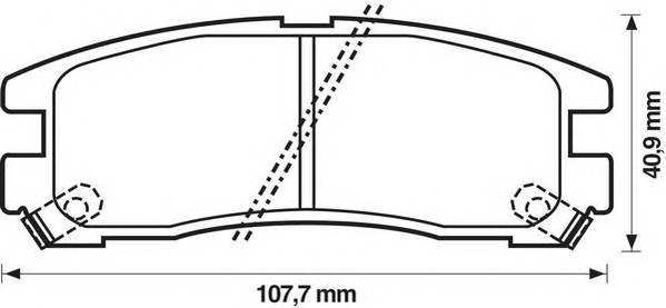 JURID 572186J Комплект гальмівних колодок,