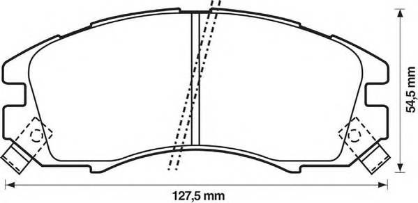 JURID 572275J Комплект тормозных колодок,