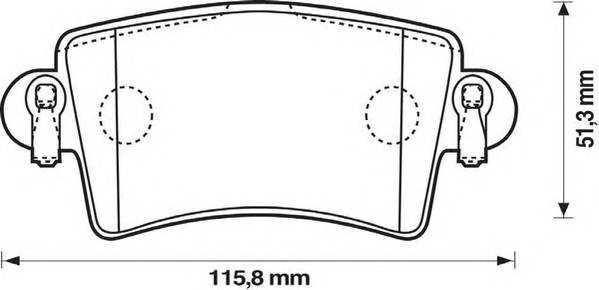 JURID 573055J Комплект гальмівних колодок,