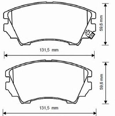 JURID 573269JC Комплект гальмівних колодок,