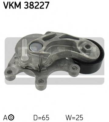 SKF VKM 38227 Натяжной ролик, поликлиновой