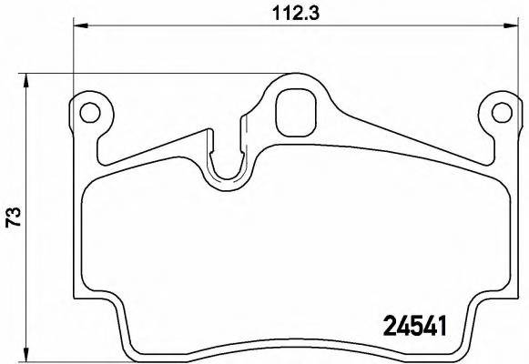 BREMBO P 65 028 Комплект тормозных колодок,