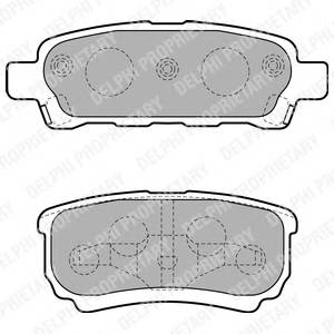 DELPHI LP1852 Комплект гальмівних колодок,
