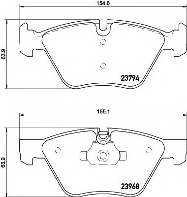 HELLA 8DB 355 011-321 Комплект тормозных колодок,