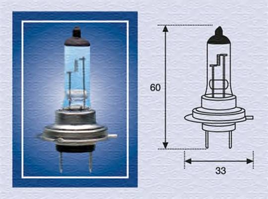 MAGNETI MARELLI 002557100000 Лампа розжарювання, фара