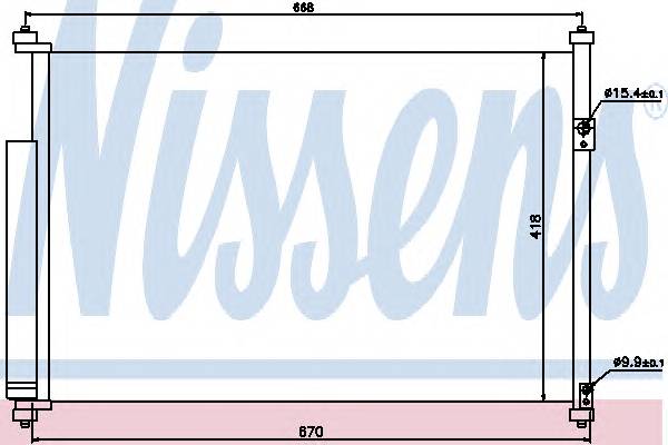 NISSENS 940012 Конденсатор, кондиционер