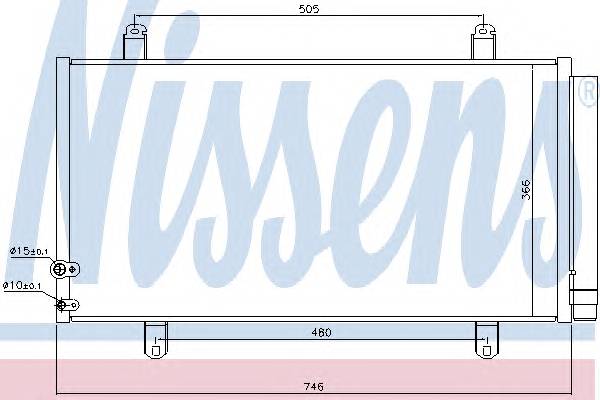 NISSENS 940443 Радiатори кондицiонерiв