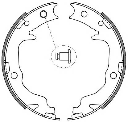 REMSA 4641.00 Комплект тормозных колодок,