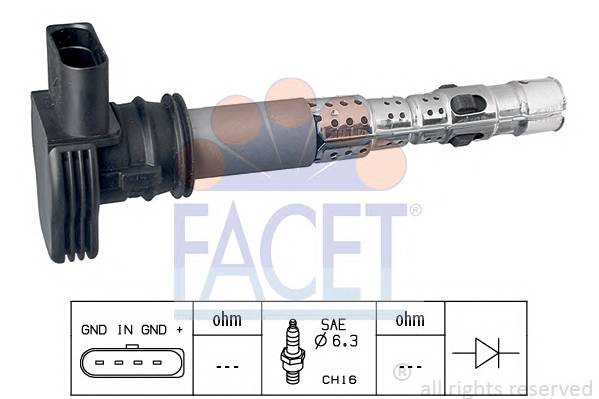 FACET 9.6326 Катушка зажигания