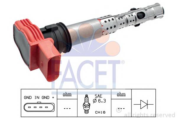 FACET 9.6327 Котушка запалювання