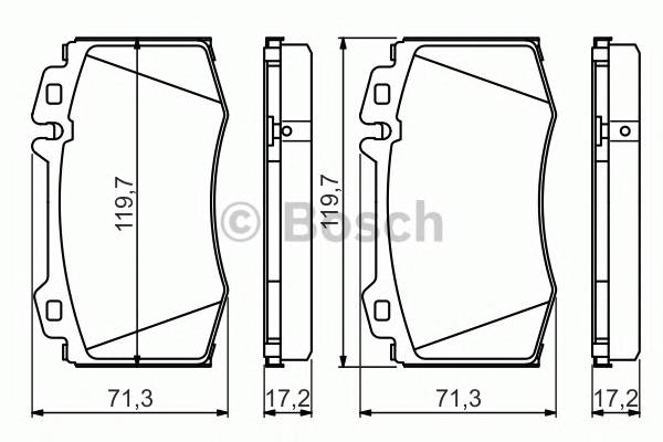 BOSCH 0986494576 KLOCKI HAMULCOWE. MERCEDES