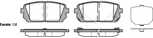 ROADHOUSE 21303.02 Комплект гальмівних колодок,