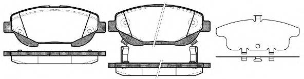 ROADHOUSE 21453.02 Комплект гальмівних колодок,