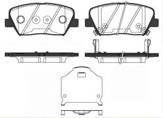 ROADHOUSE 21412.02 Комплект гальмівних колодок,