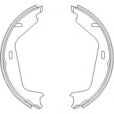 REMSA 4726.00 Комплект гальмівних колодок,