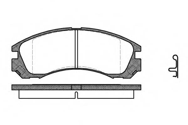 REMSA 0354.22 Комплект тормозных колодок,