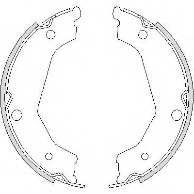 REMSA 4732.00 Комплект гальмівних колодок,