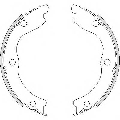 REMSA 4736.00 Комплект гальмівних колодок,