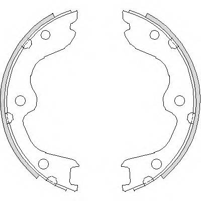 REMSA 4738.00 Комплект гальмівних колодок,