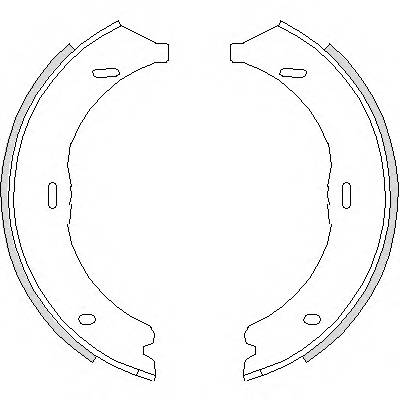 REMSA 4745.00 Комплект гальмівних колодок,