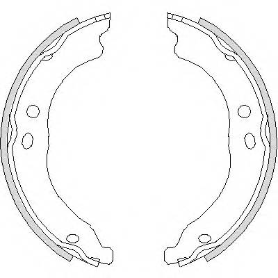 REMSA 4750.00 Комплект гальмівних колодок,