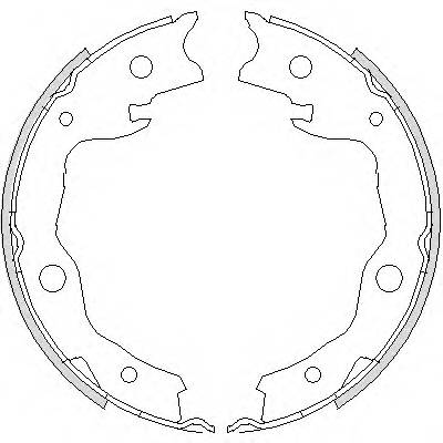 REMSA 4752.00 Комплект тормозных колодок,