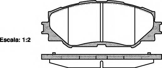 REMSA 1232.00 Комплект тормозных колодок,