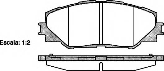 REMSA 1234.00 Комплект тормозных колодок,