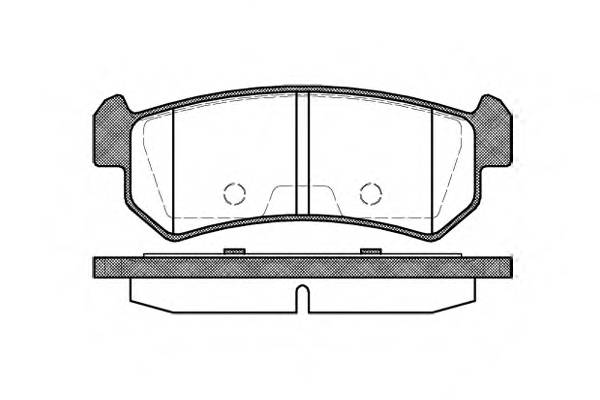 REMSA 1048.00 Комплект тормозных колодок,