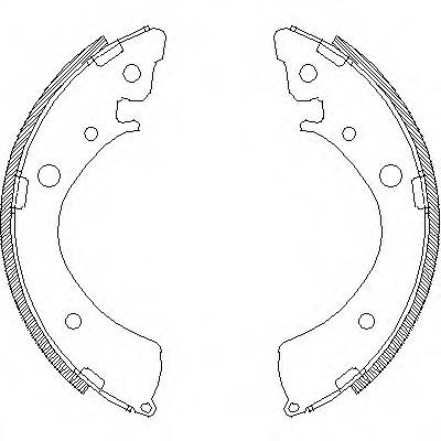 REMSA 4367.00 Комплект гальмівних колодок